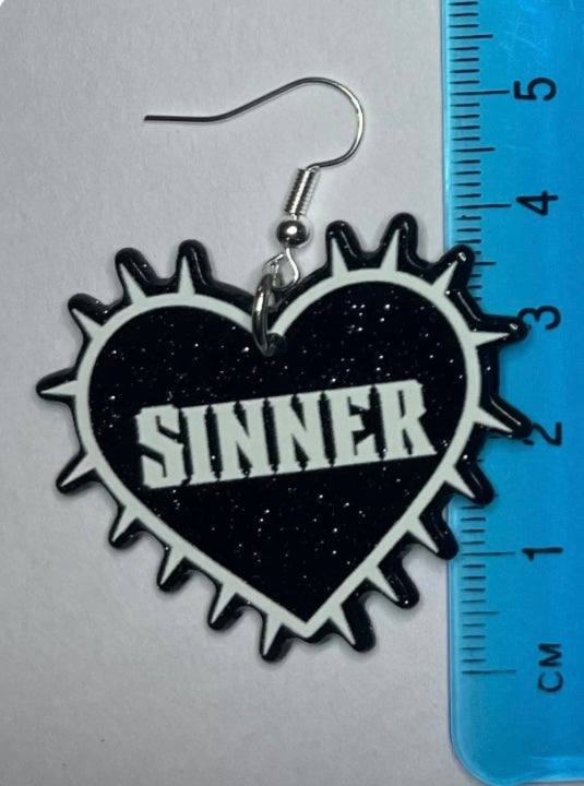 Sinner Heart Earrings