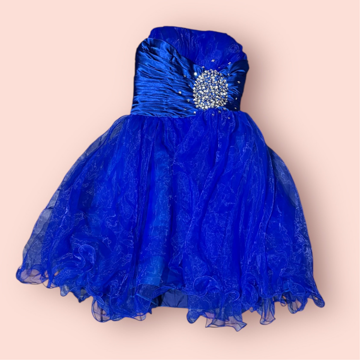 Royal Blue Corset Back Prom/Pagent Dress