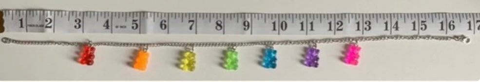 Colourful Gummy Bear Choker