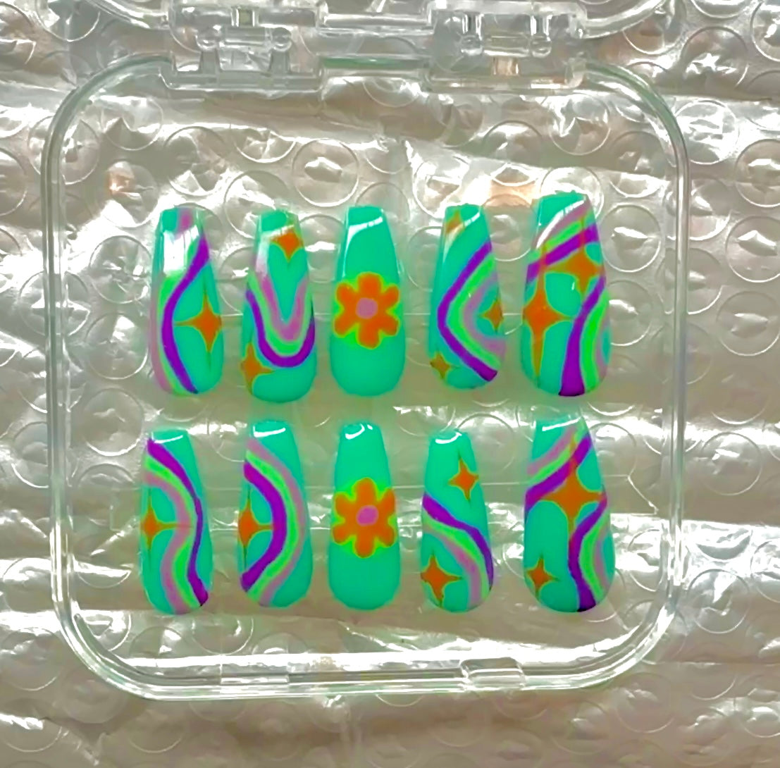 Scooby Doo Inspired Press On Nails