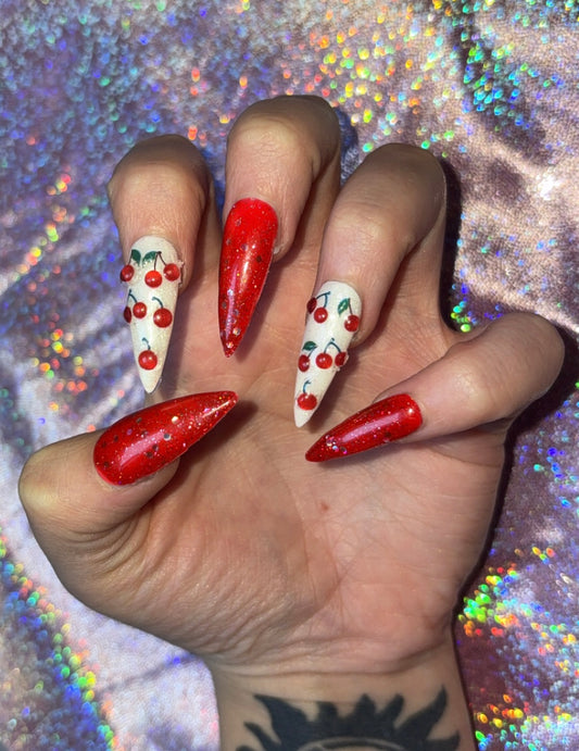 Cherry Baby Press On Nails